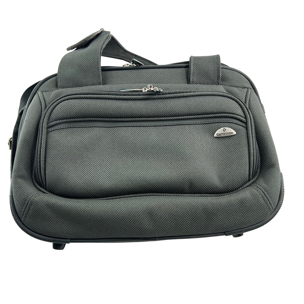 Samsonite Green Ballistic Nylon Travel Carry-On Bag Multi-Pocket Utility Duffle